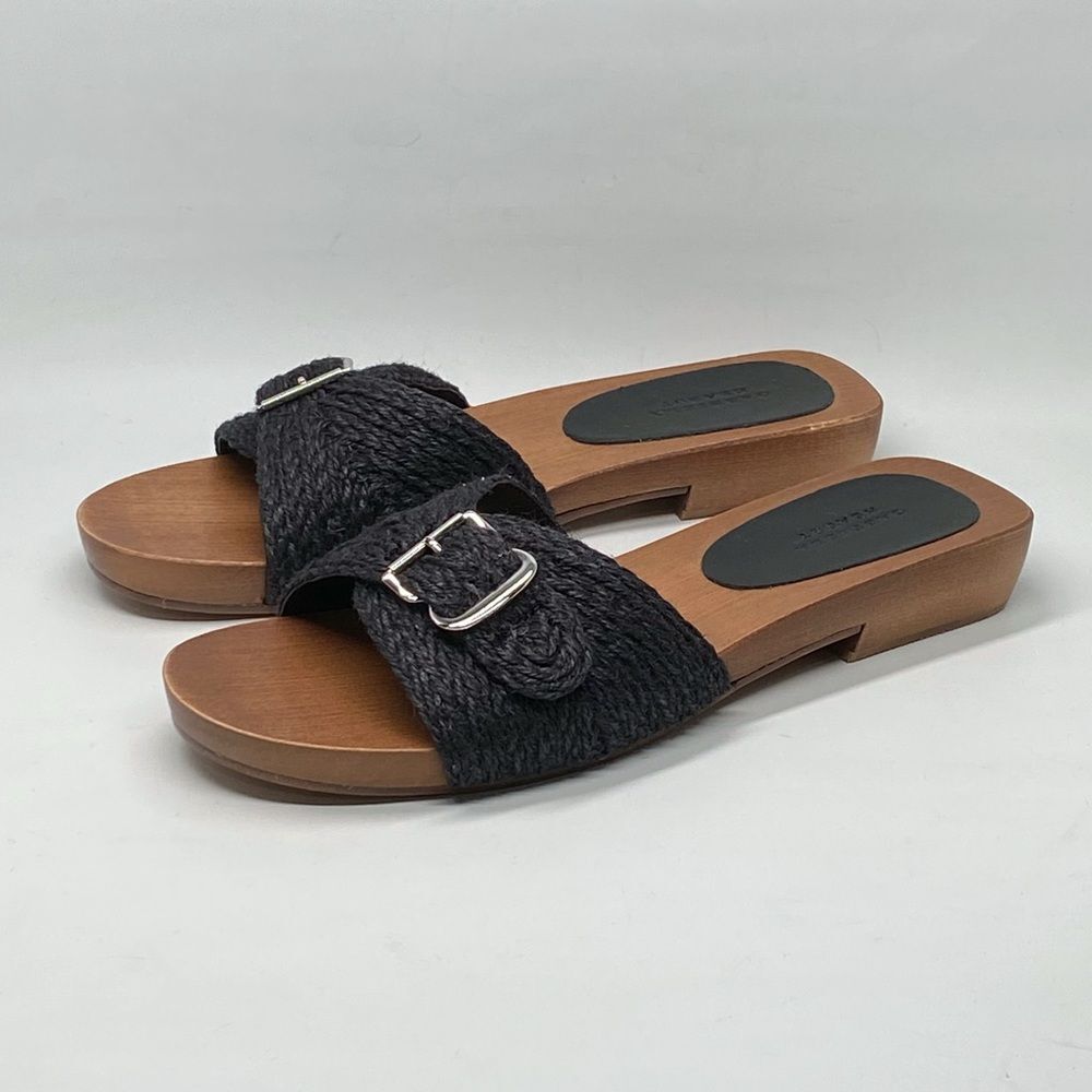 Gabriela Hearst Clover Jute & Wood Slide size 37